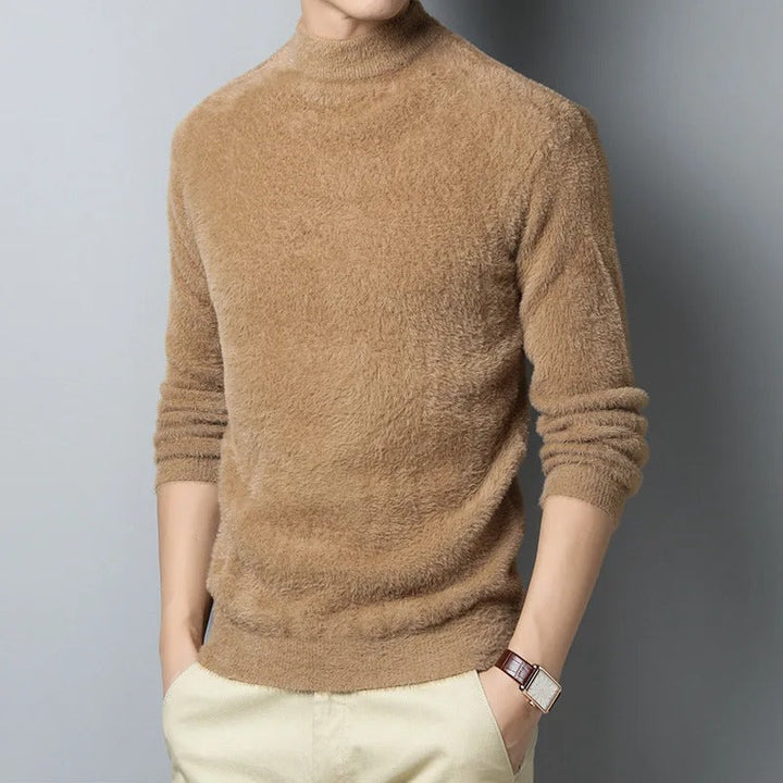 Men's Soft Turtleneck Sweater for Comfortable Style