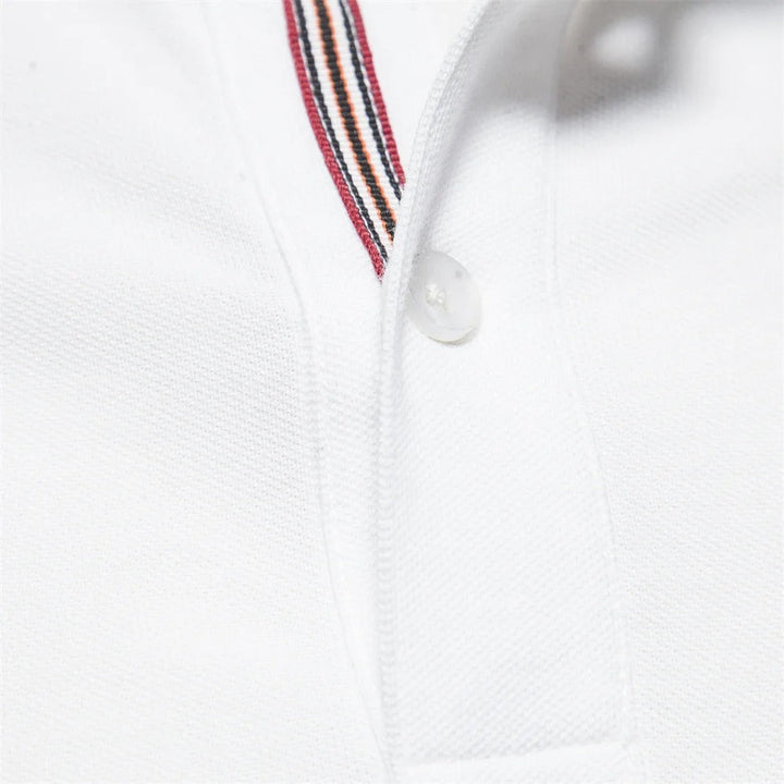 Men's Classic Polo Shirt with Giraffe Embroidery