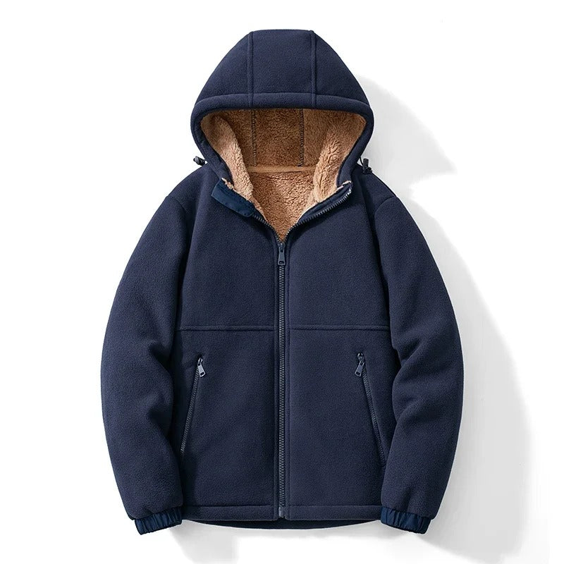 Men's Fleece Feeder Hooded Jacket for Ultimate Comfort and Warmth