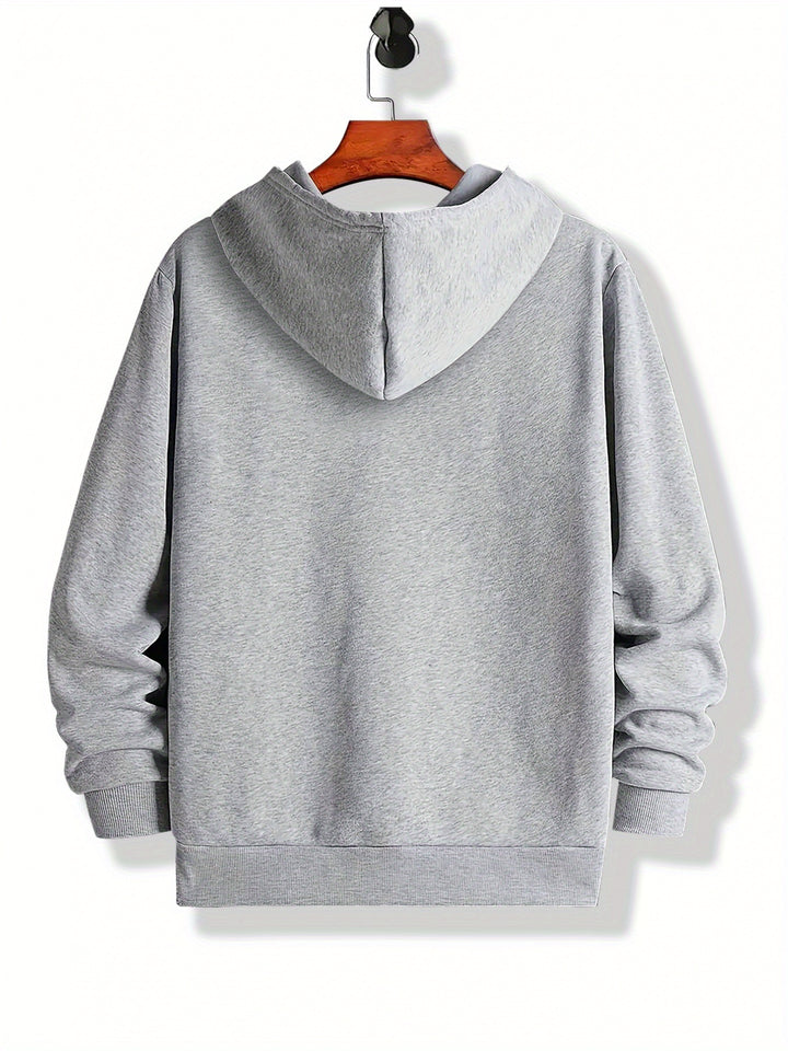 Men's Casual Cozy Long Sleeve Hooded Sweatshirt for Autumn Winter