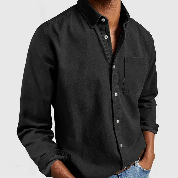 Men's Casual Button-Up Shirt