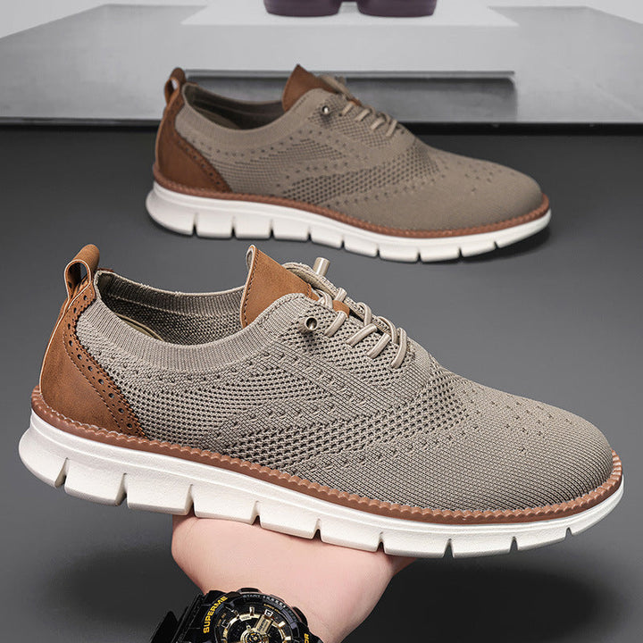 Men's Orthopedic Breathable Oxford Sneakers for Comfort and Support