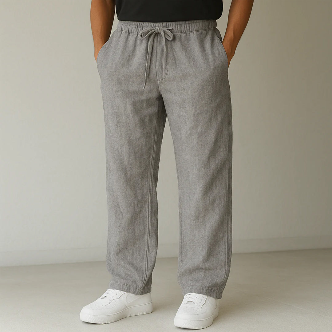 Men's Drawstring Relaxed Fit Casual Pants