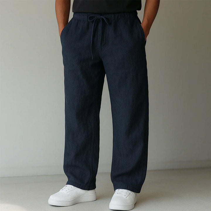 Men's Drawstring Relaxed Fit Casual Pants