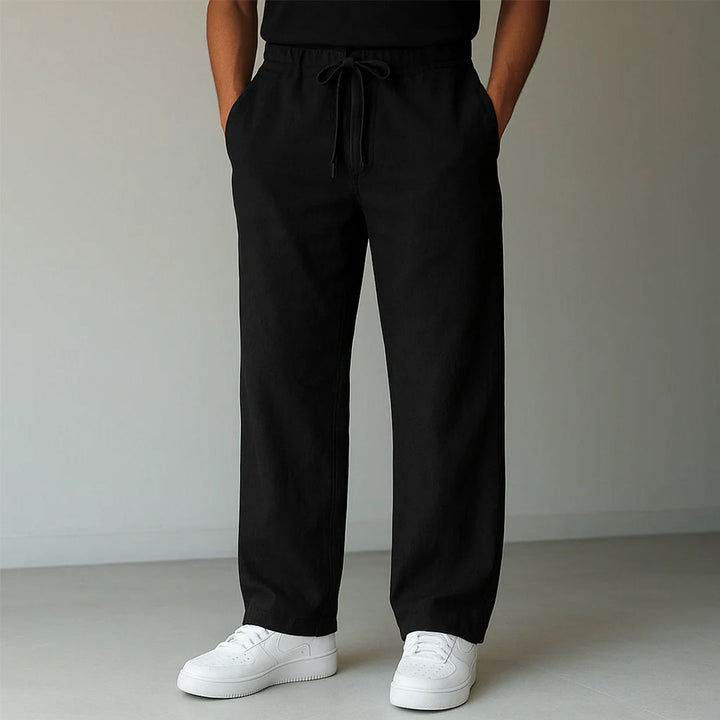 Men's Drawstring Relaxed Fit Casual Pants