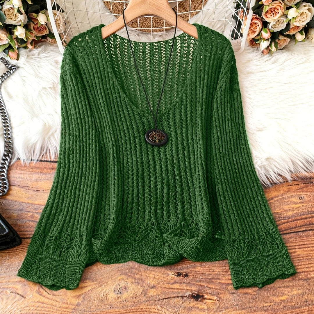Women's Lightweight V-Neck Knit Sweater