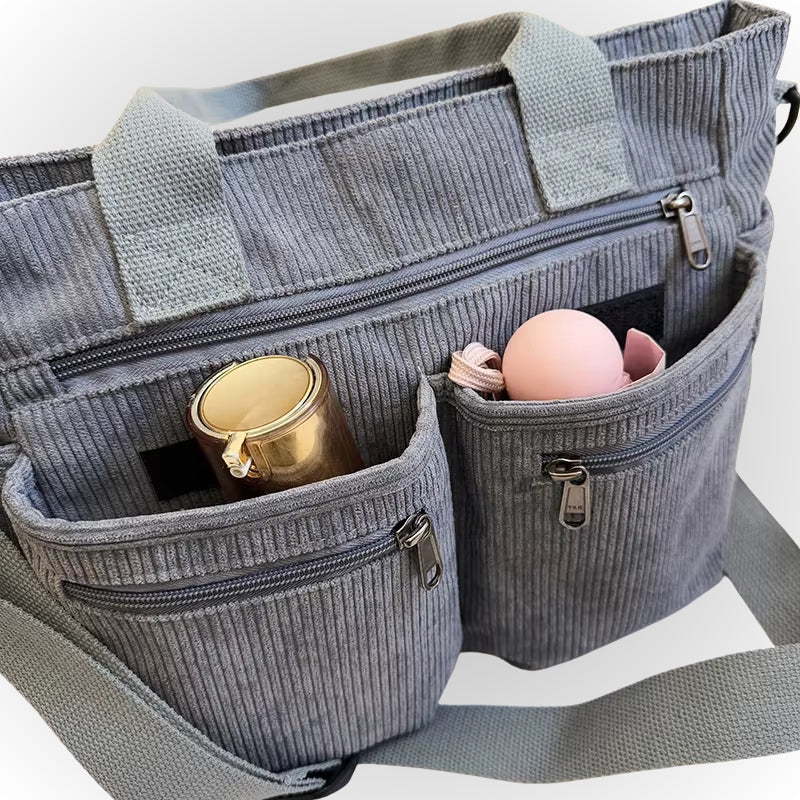Women's Urban Cord Tote Bag for Everyday Use