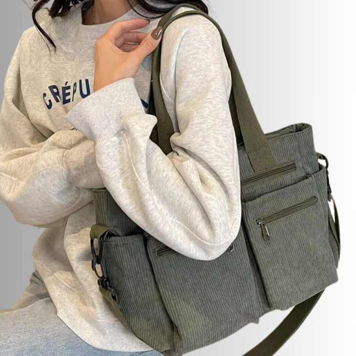 Women's Urban Cord Tote Bag for Everyday Use