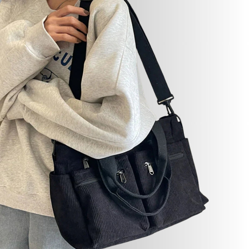 Women's Urban Cord Tote Bag for Everyday Use