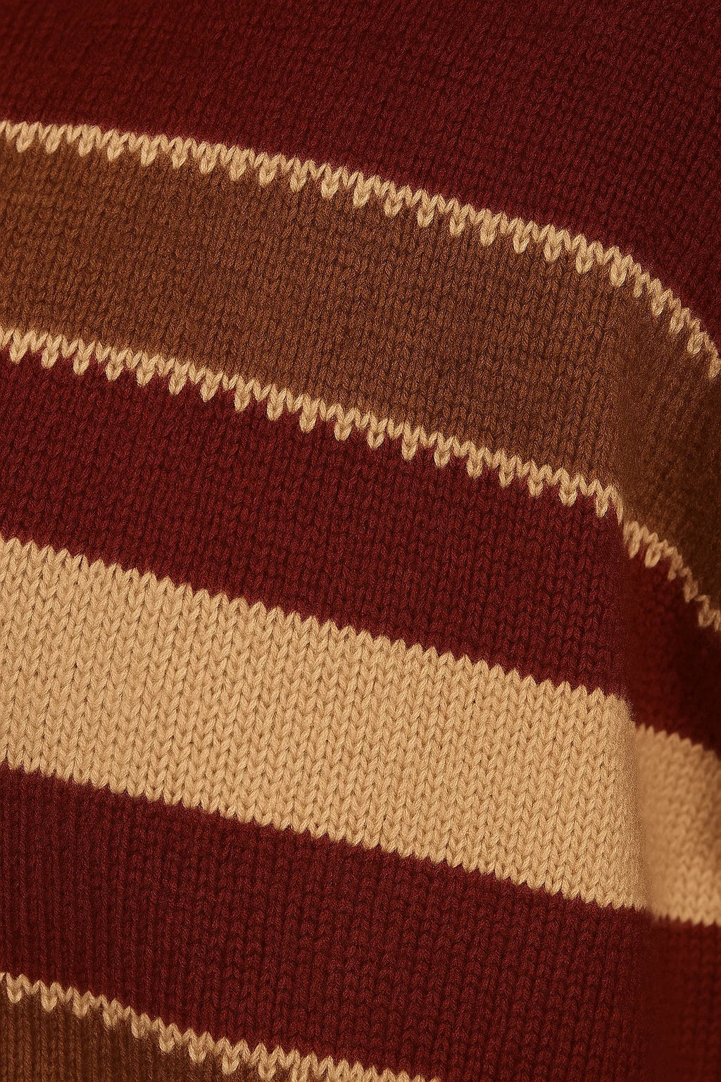 Women's Striped Knit Sweater with Round Neck for Stylish Comfort