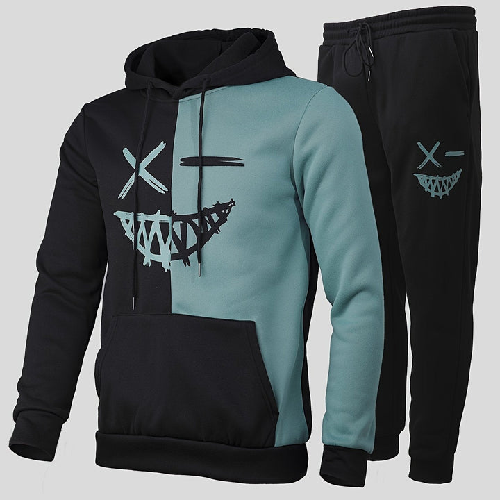 Men's Hooded Sweatshirt and Jogging Pants Set