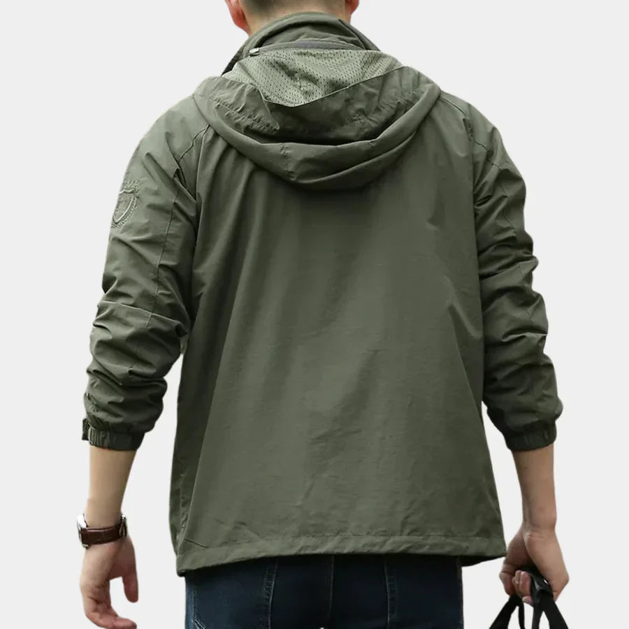 Men's breathable lightweight cargo jacket