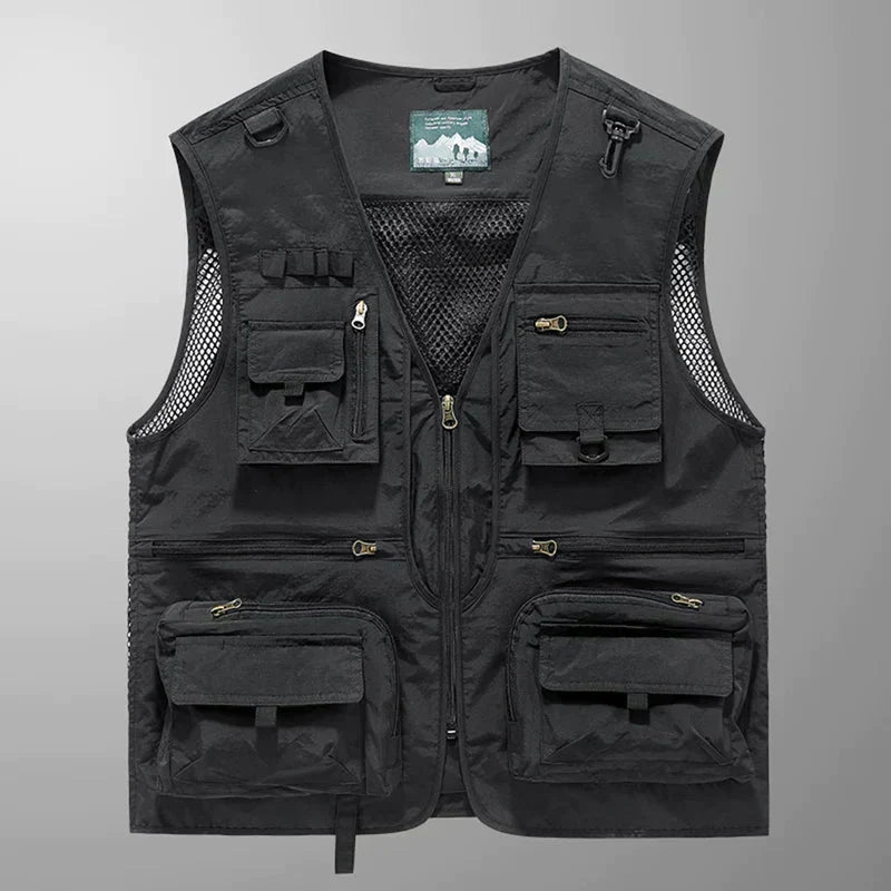 Men's Rugged and Functional Outdoor Cargo Vest