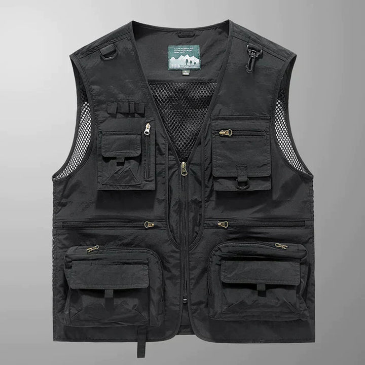 Men's Rugged and Functional Outdoor Cargo Vest
