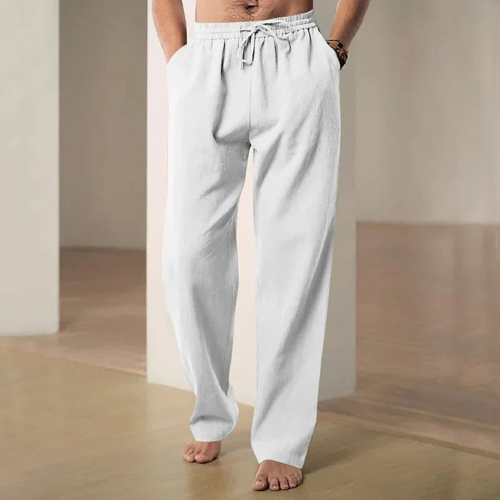 Men's Airy Linen Pants with Loose Cut for Comfortable Style