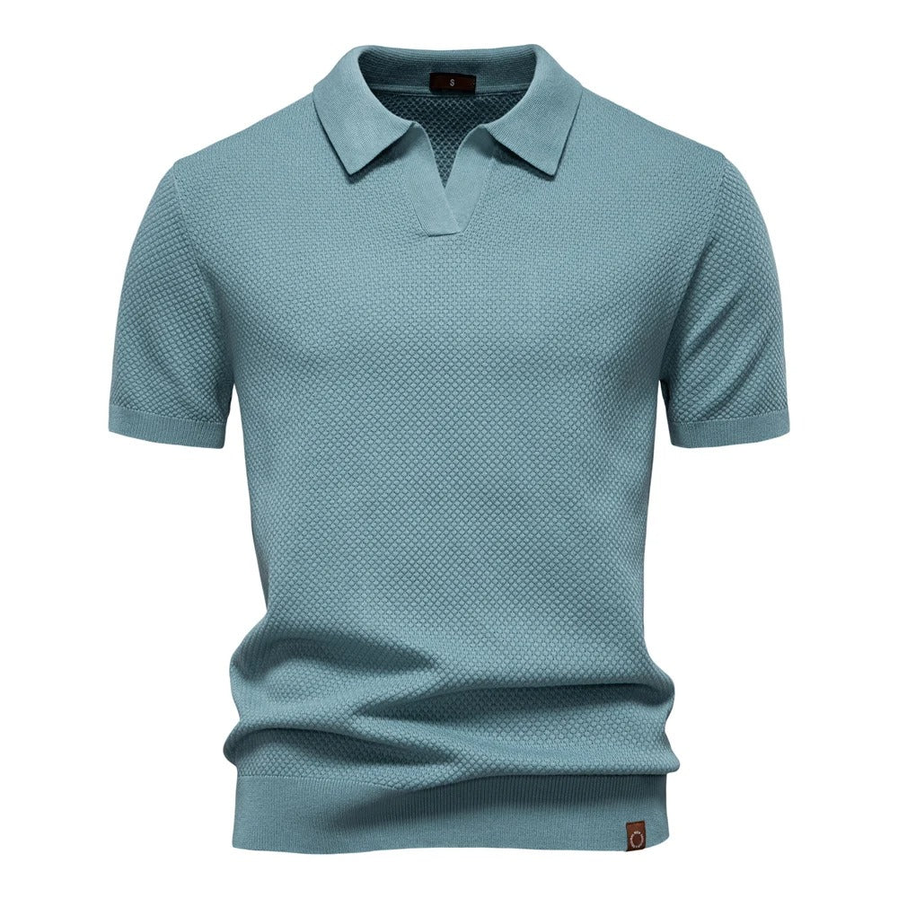 Men's Elegant Knitted Polo Shirt