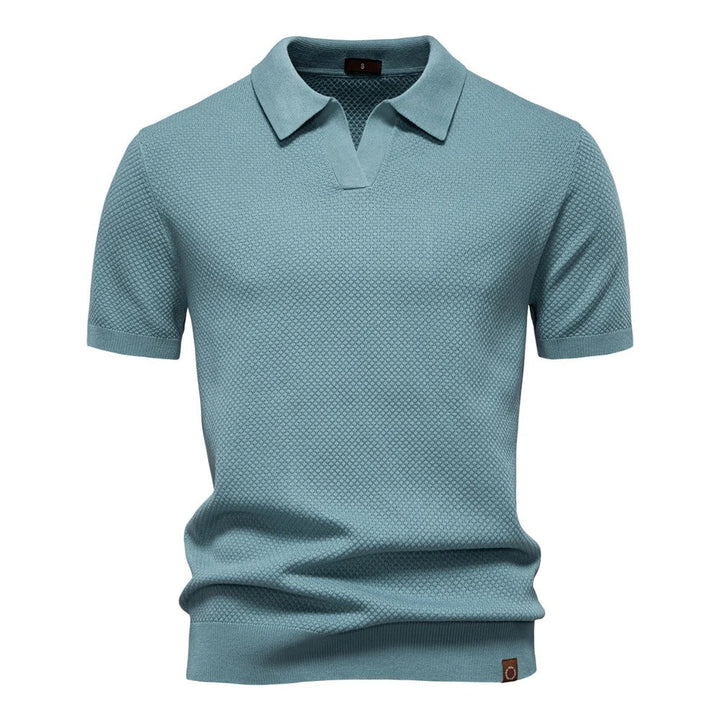 Men's Elegant Knitted Polo Shirt
