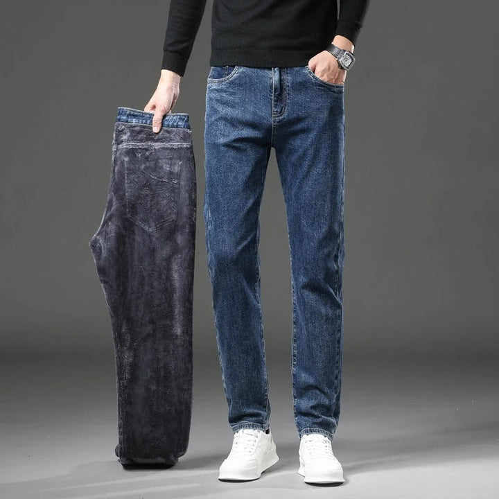 Men's Comfortable Winter Jeans for Ultimate Warmth and Style