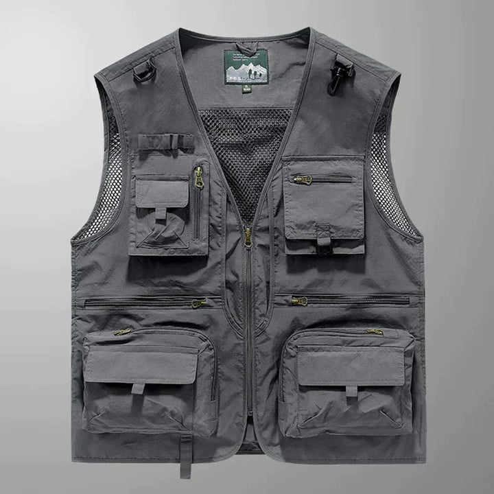 Men's Rugged and Functional Outdoor Cargo Vest