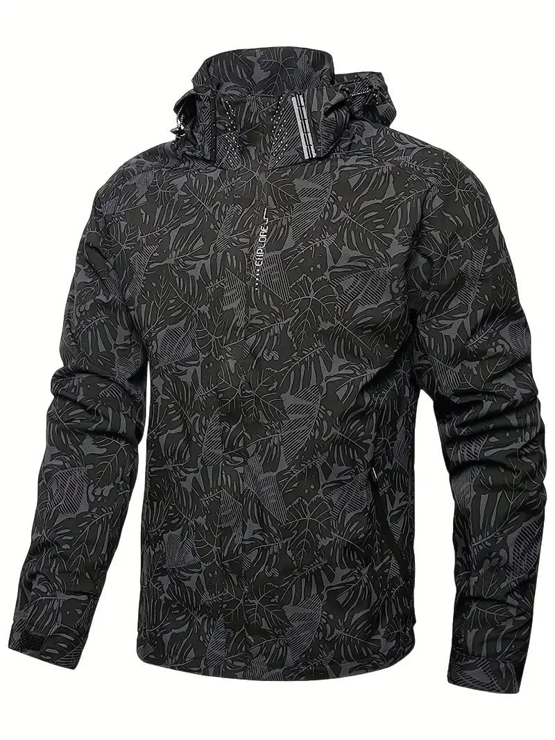 Men's Waterproof Outdoor Jacket with Hood for All Weather Conditions