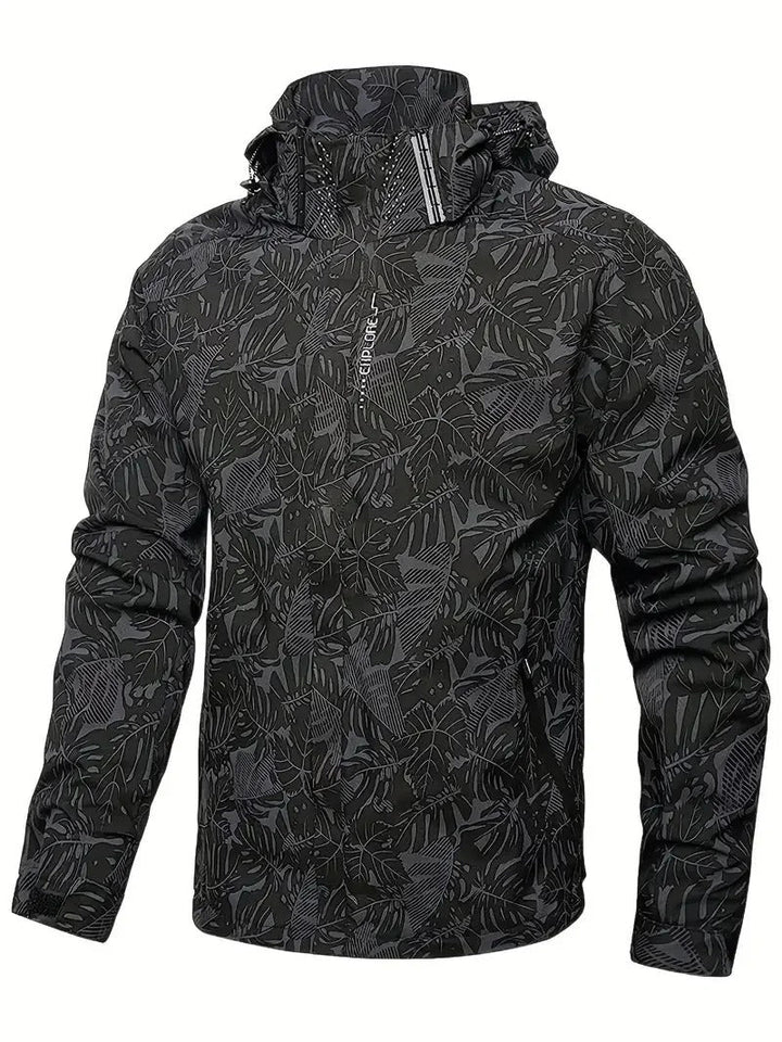 Men's Waterproof Outdoor Jacket with Hood for All Weather Conditions