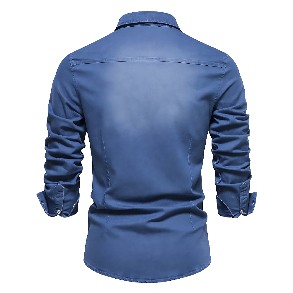 Men's Western Style Denim Shirt