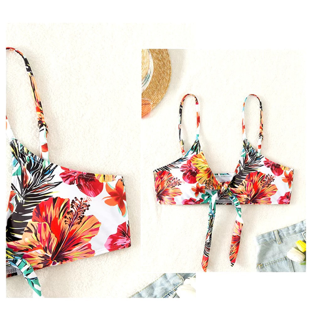 Amira | Women's High Waist Bikini Set with Cover-Up