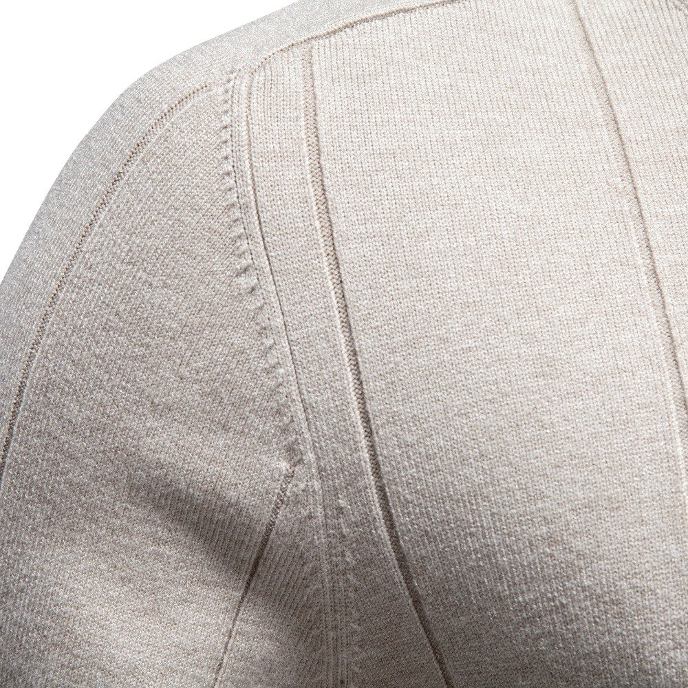 Men's Ribbed Turtleneck Knit Sweater