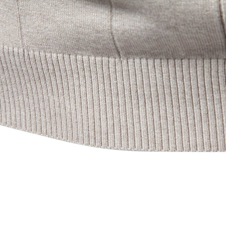 Men's Ribbed Turtleneck Knit Sweater