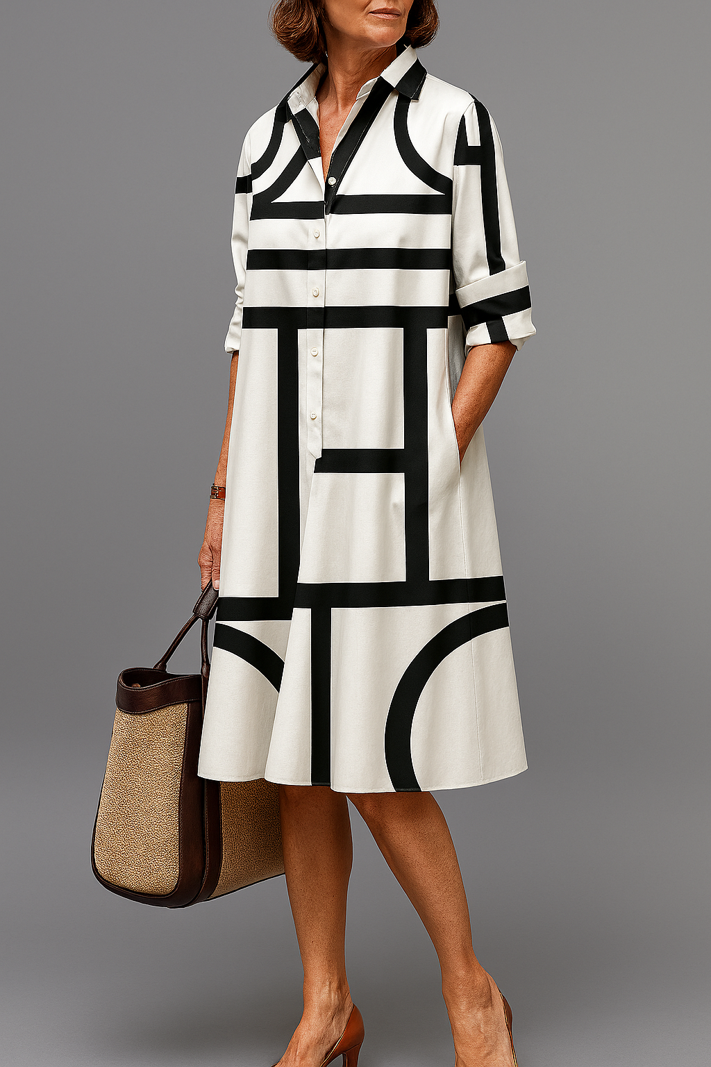 Ellie | Women's Stylish Midi Dress-Trendy 4 Fit
