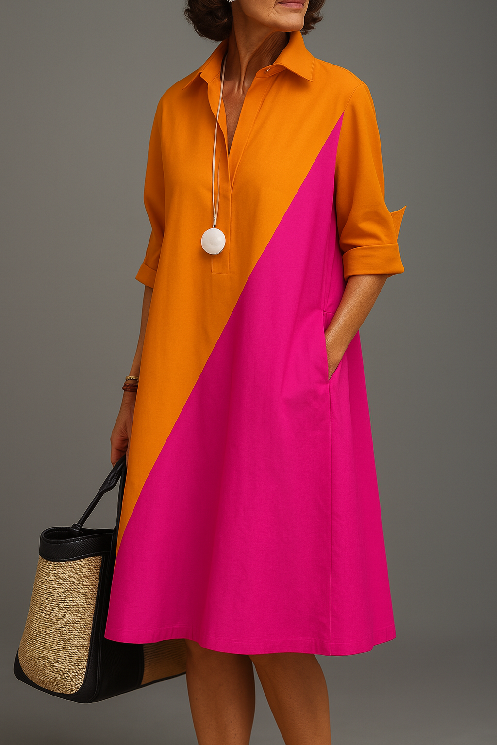 Kayla | Women's Comfortable Midi Dress-Trendy 4 Fit