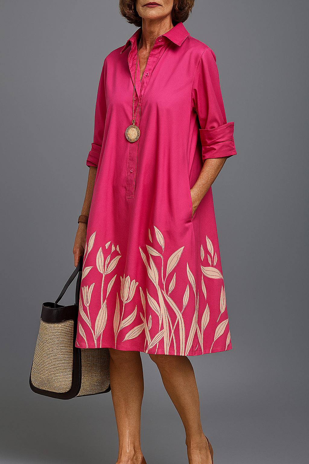Grace | Women's Comfortable Midi Dress-Trendy 4 Fit