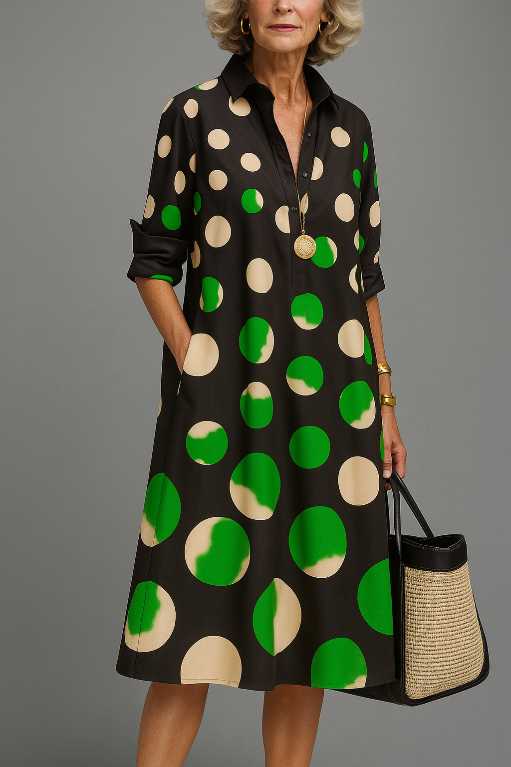Naomi | Women's Elegant Midi Dress-Trendy 4 Fit