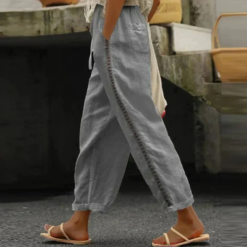 Solea | Women's Boho Summer Printed Trousers