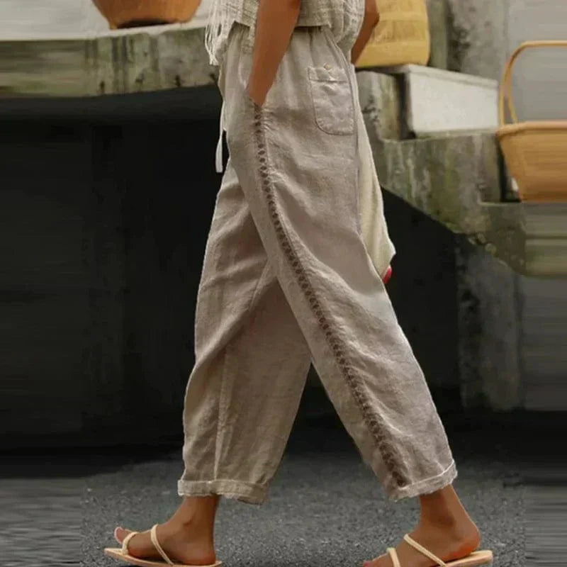 Solea | Women's Boho Summer Printed Trousers