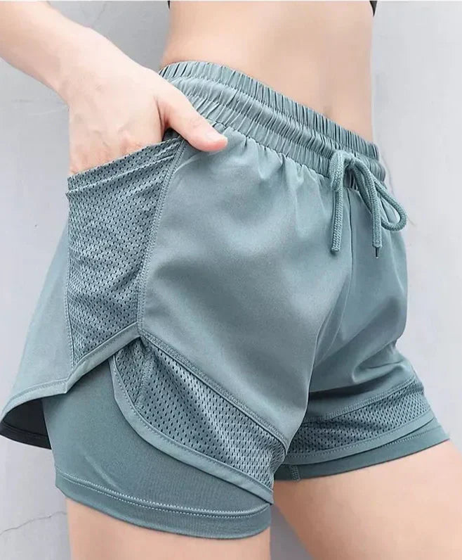 Mira | Women's Breathable Quick-Drying High-Waist Fitness Shorts