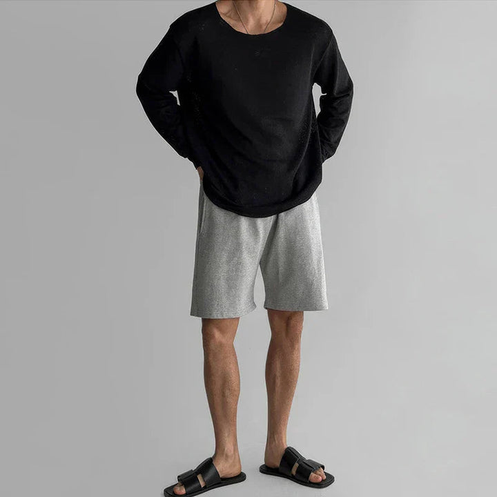 Men's Lightweight Breathable Knit Shirt for Comfortable Wear