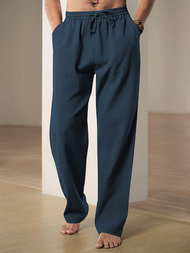 Men's Casual Drawstring Relaxed Fit Pants