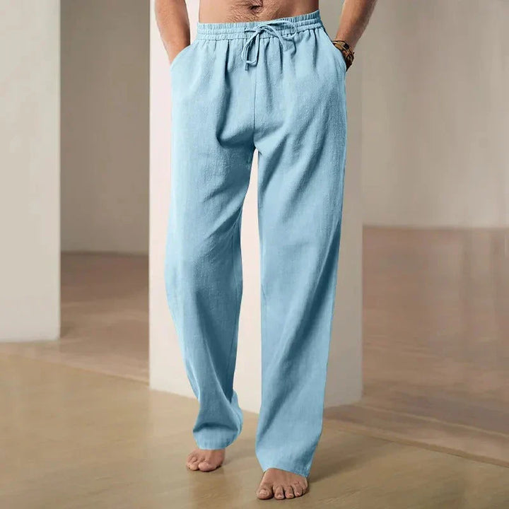 Men's Airy Linen Pants with Loose Cut for Comfortable Style