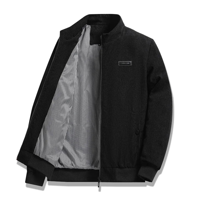 Men's Lightweight Casual Corduroy Cotton-Padded Work Jacket