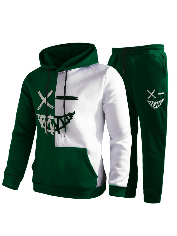 Men's Hooded Sweatshirt and Jogging Pants Set