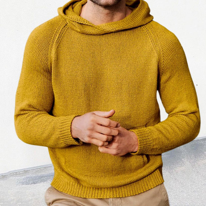 Men's Hooded Long Sleeve Pullover Sweatshirt