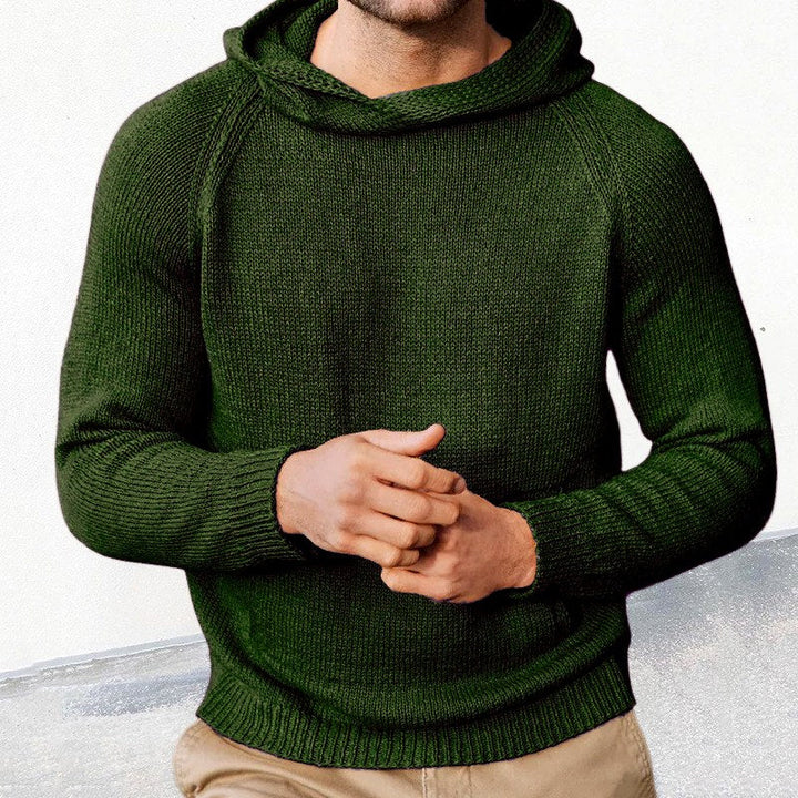 Men's Hooded Long Sleeve Pullover Sweatshirt