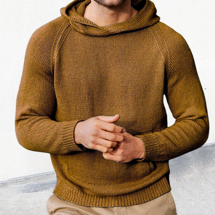 Men's Hooded Long Sleeve Pullover Sweatshirt