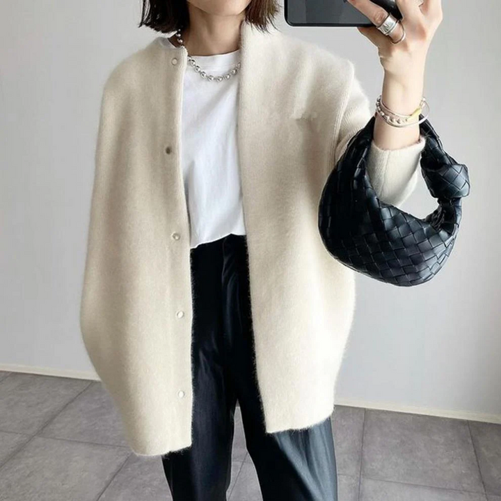 Women's Versatile Knit Cardigan for Layered Style