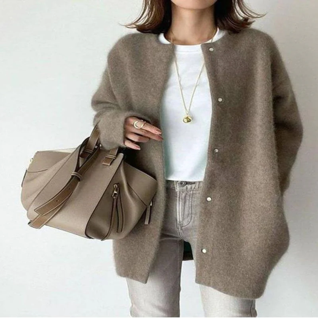 Women's Versatile Knit Cardigan for Layered Style