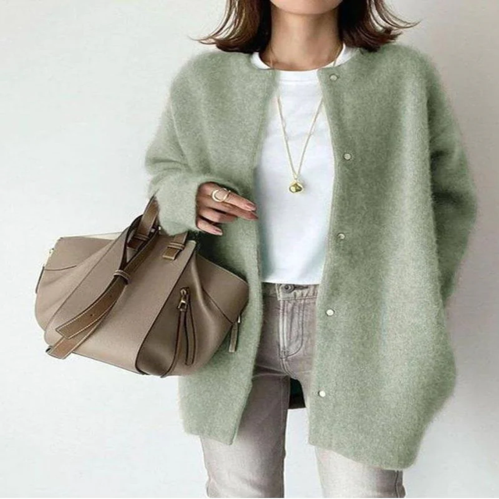 Women's Versatile Knit Cardigan for Layered Style