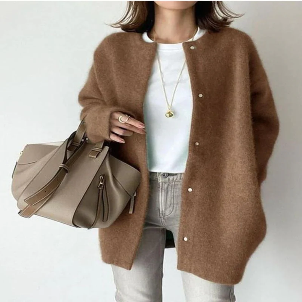 Women's Versatile Knit Cardigan for Layered Style