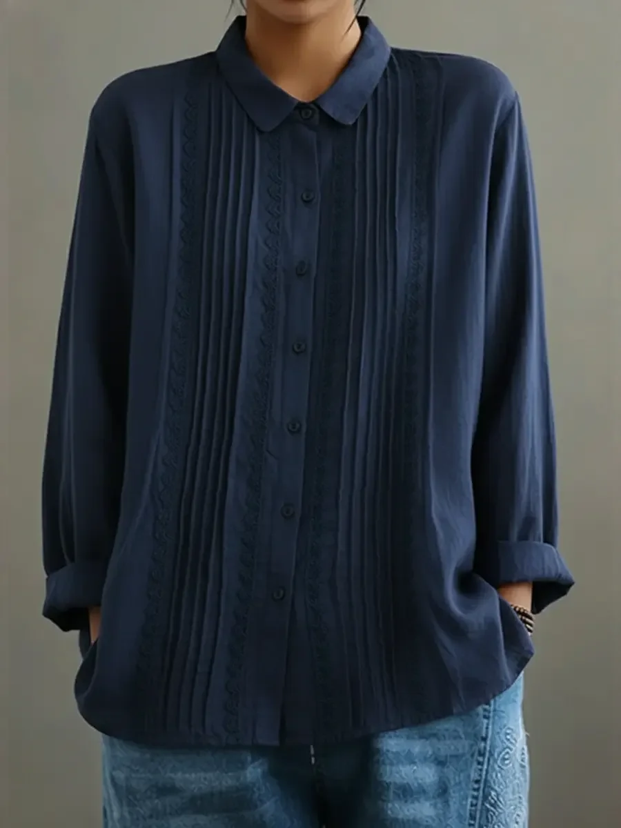 Women's Button-Down Long Sleeve Blouse