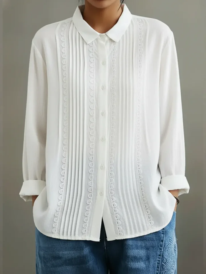 Women's Button-Down Long Sleeve Blouse